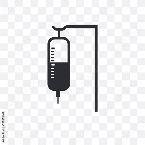 saline icon isolated on transparent background. Simple and editable saline icons. Modern icon vector illustration.
