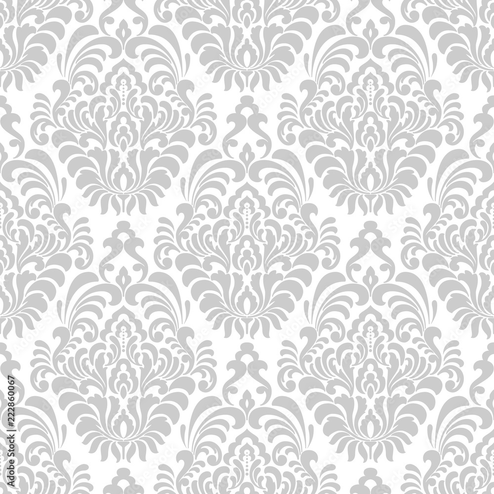 Vector damask seamless pattern background. Classical luxury old fashioned damask ornament, royal victorian seamless texture for wallpapers, textile, wrapping. Exquisite floral baroque template. Vector damask seamless pattern background. Classical luxury old fashioned damask ornament, royal victorian seamless texture for wallpapers, textile, wrapping. Exquisite floral baroque template.