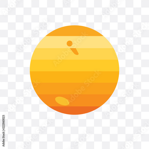 jupiter icon isolated on transparent background. Simple and editable jupiter icons. Modern icon vector illustration.