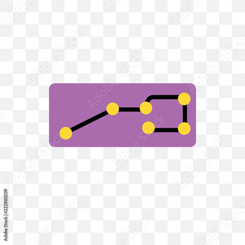 big dipper icon isolated on transparent background. Simple and editable big dipper icons. Modern icon vector illustration.