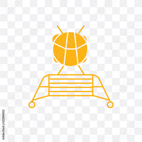 lander icon isolated on transparent background. Simple and editable lander icons. Modern icon vector illustration.