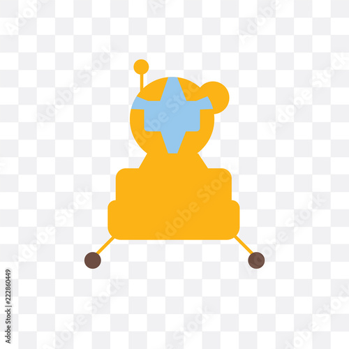 lander icon isolated on transparent background. Simple and editable lander icons. Modern icon vector illustration.