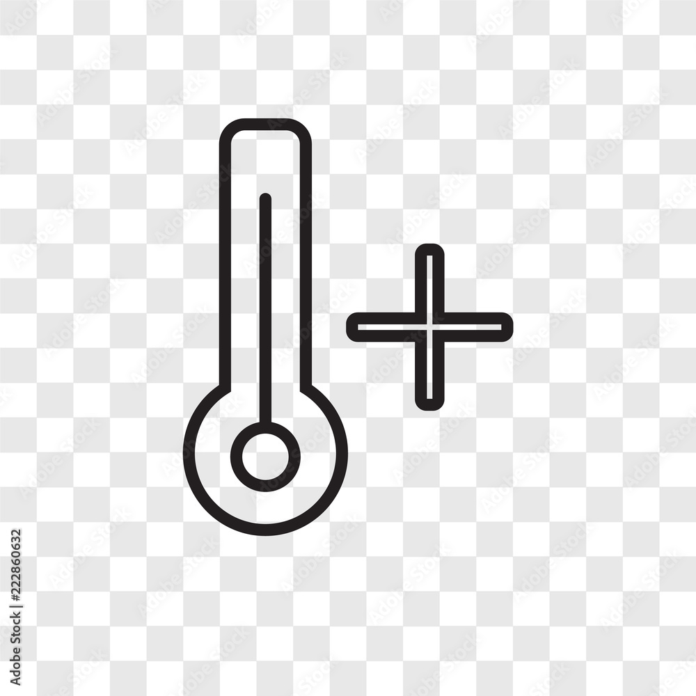 Heat vector icon isolated on transparent background, Heat logo design ...