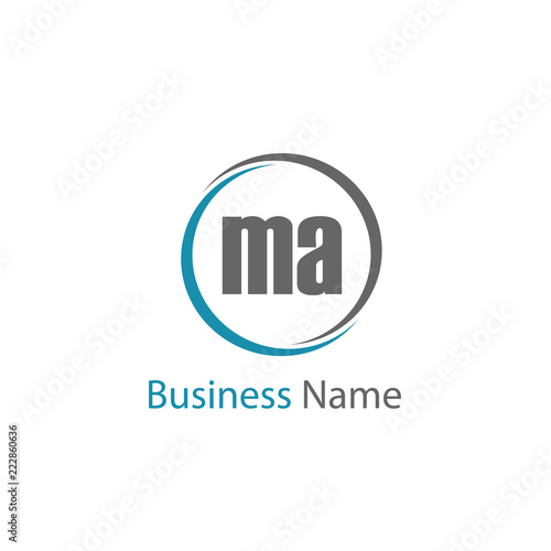 Initial Letter MA Logo Template Design © Scooby