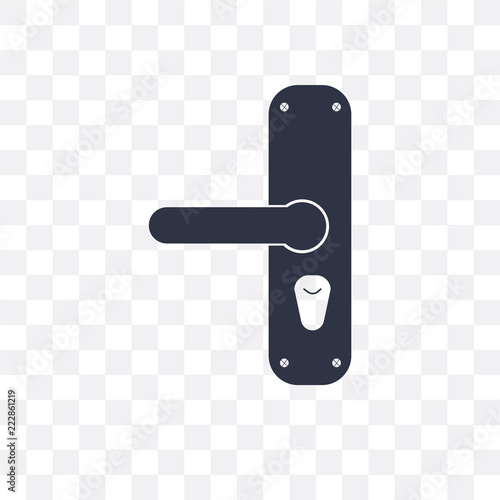 handle icon isolated on transparent background. Simple and editable handle icons. Modern icon vector illustration.