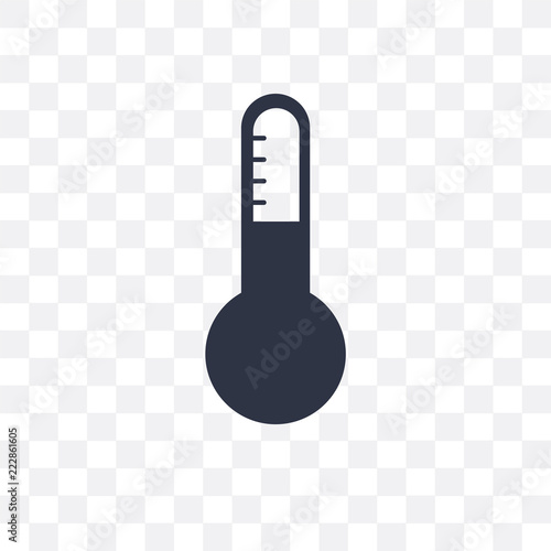 thermostat icon isolated on transparent background. Simple and editable thermostat icons. Modern icon vector illustration.