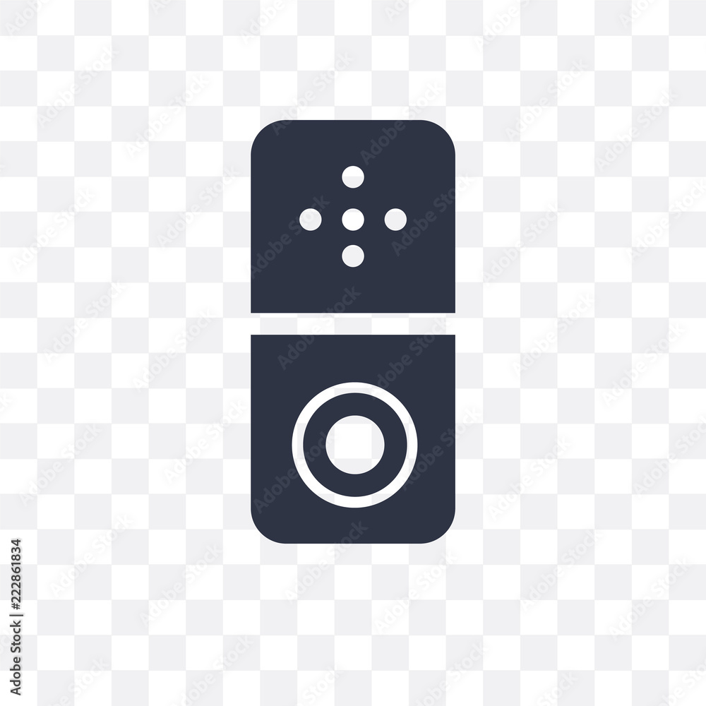 doorbell icon isolated on transparent background. Simple and editable
