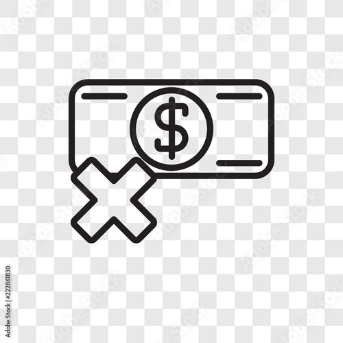 Loss vector icon isolated on transparent background, Loss logo design