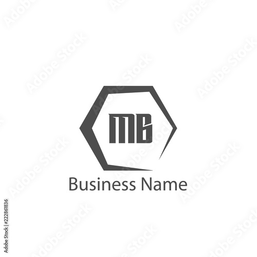 Initial Letter MB Logo Template Design