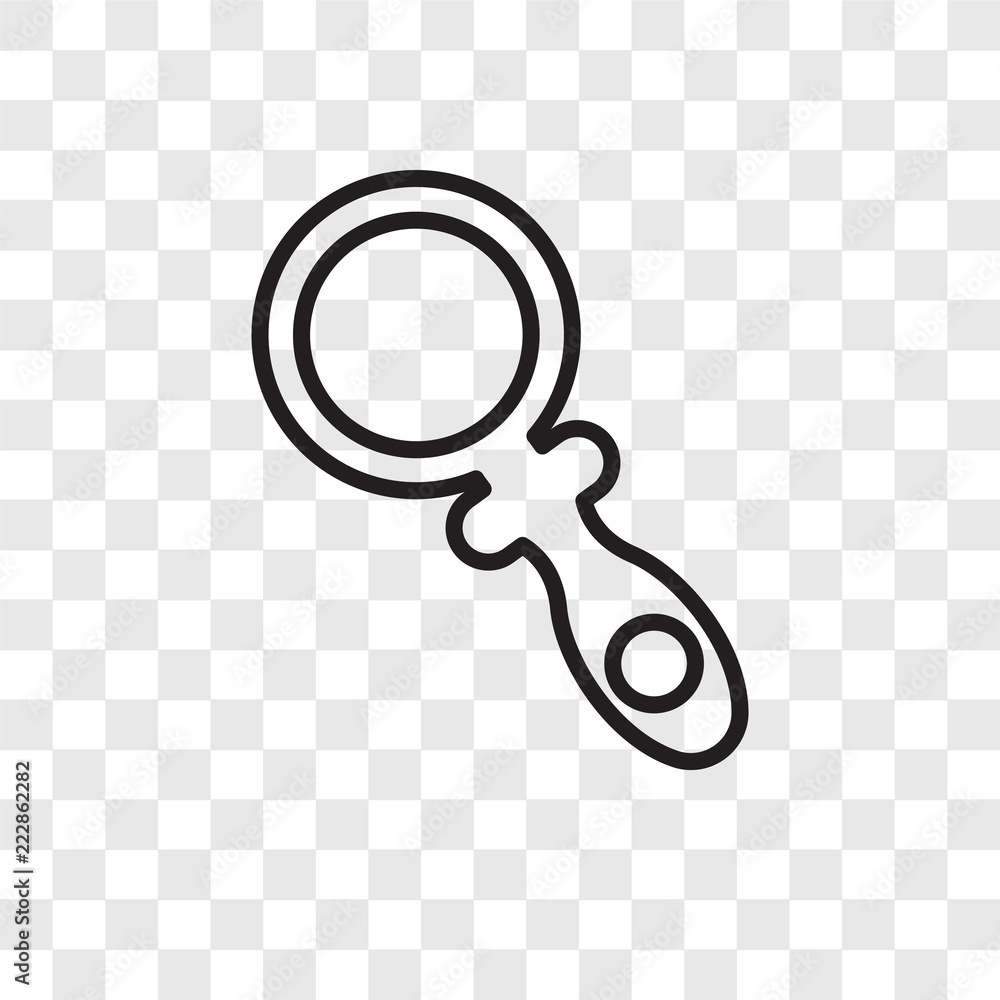 Magnifying glass vector icon isolated on transparent background, Magnifying glass logo design Magnifying glass vector icon isolated on transparent background, Magnifying glass logo design