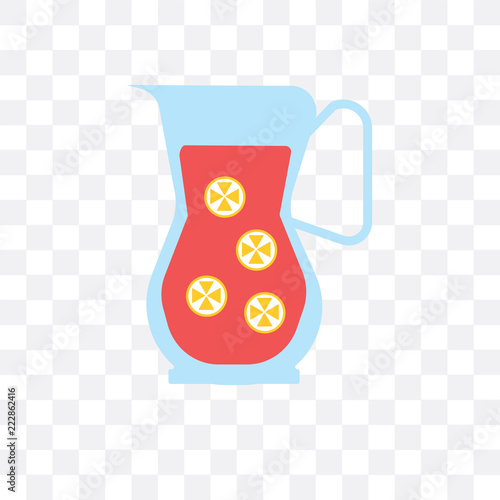 sangria icon isolated on transparent background. Simple and editable sangria icons. Modern icon vector illustration.