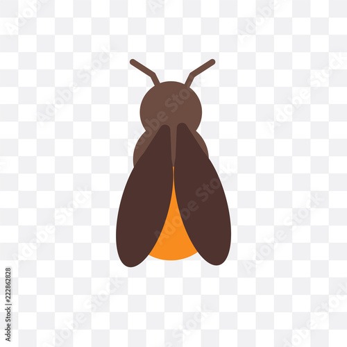 firefly icon isolated on transparent background. Simple and editable firefly icons. Modern icon vector illustration.