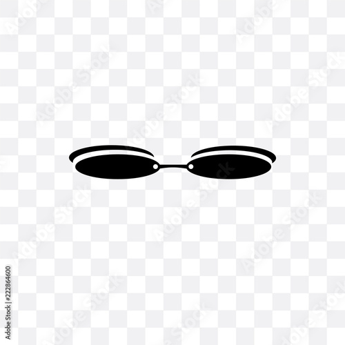 rectangular eyeglass frame icon isolated on transparent background. Simple and editable rectangular eyeglass frame icons. Modern icon vector illustration.