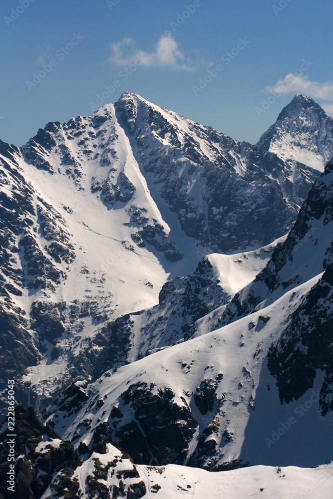 Rysy - the highest summit of Poland in winter