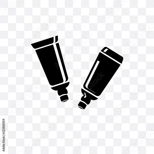 creme container black shape icon isolated on transparent background. Simple and editable creme container black shape icons. Modern icon vector illustration.