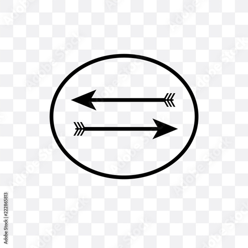 return left arrow icon isolated on transparent background. Simple and editable return left arrow icons. Modern icon vector illustration.