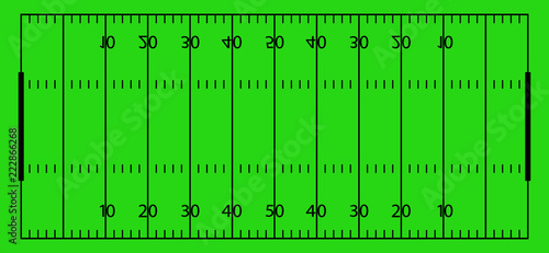 American football field. Vector