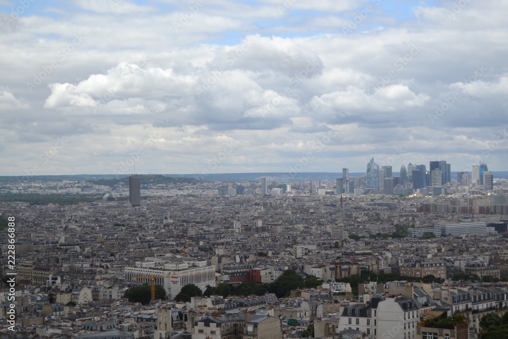 Sky-view of Paris