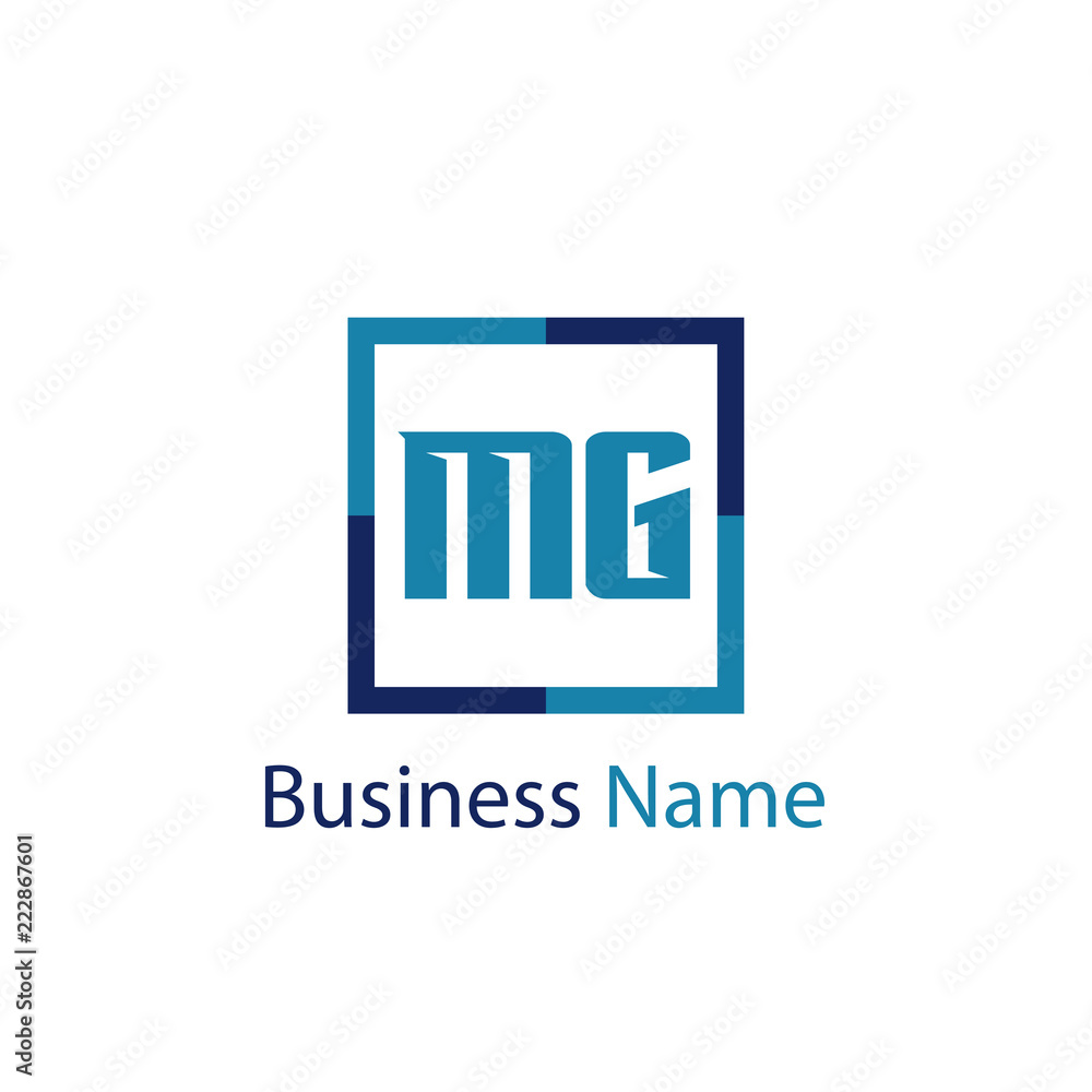 Obraz premium Initial Letter MG Logo Template Design