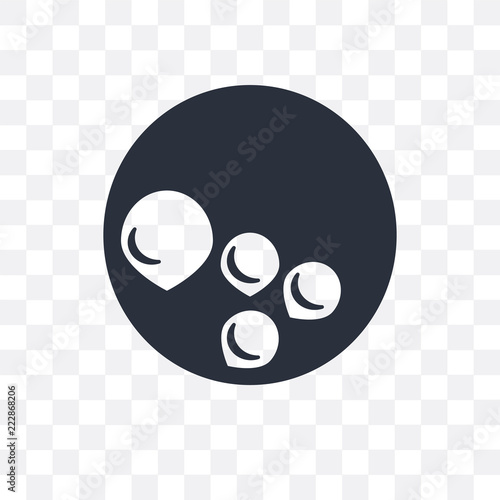 blood cell icon isolated on transparent background. Simple and editable blood cell icons. Modern icon vector illustration.