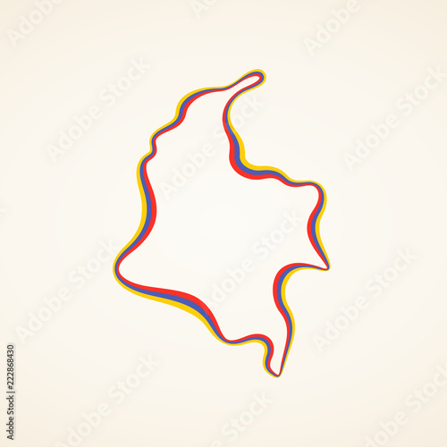 Colombia - Outline Map