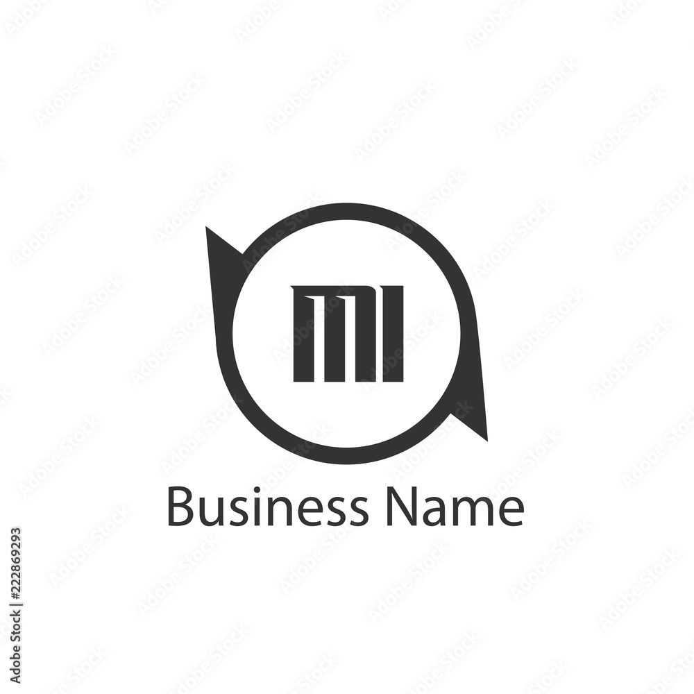 Initial Letter MI Logo Template Design Initial Letter MI Logo Template Design