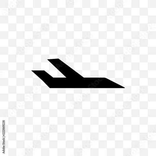 jet icon isolated on transparent background. Simple and editable jet icons. Modern icon vector illustration.