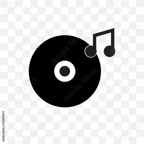 vynil icon isolated on transparent background. Simple and editable vynil icons. Modern icon vector illustration.