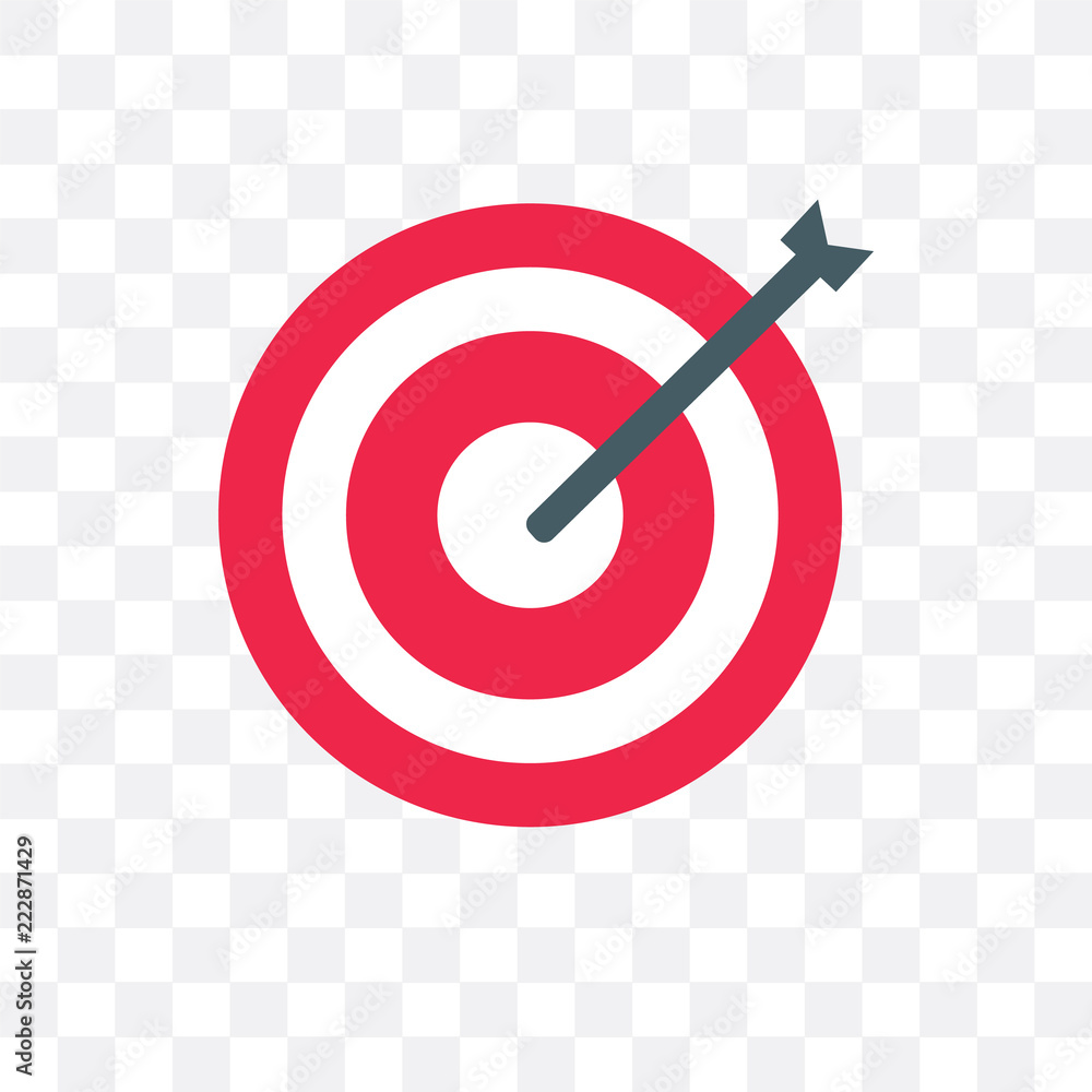 Stockvector Goal Icon Isolated On Transparent Background Simple And 