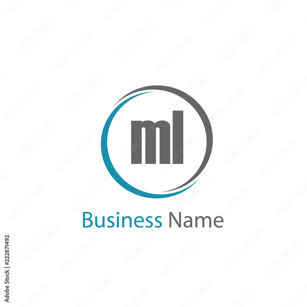 Initial Letter ML Logo Template Design Initial Letter ML Logo Template Design