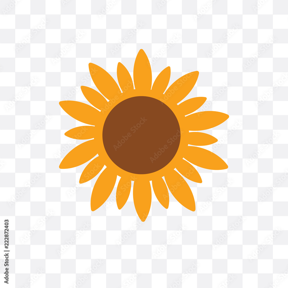 sunflower icon isolated on transparent background. Simple and editable sunflower icons. Modern icon vector illustration. sunflower icon isolated on transparent background. Simple and editable sunflower icons. Modern icon vector illustration.