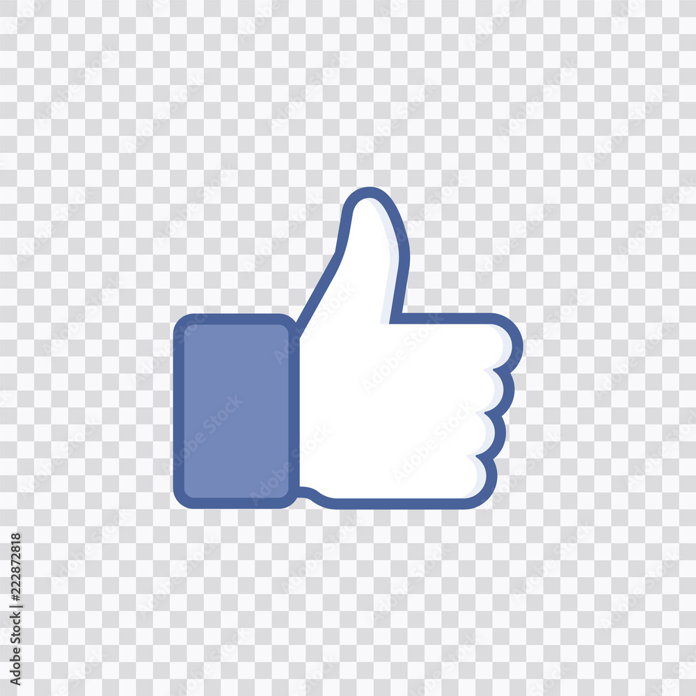 Thumbs up like social network icon with new appreciation number symbol. Vector social media illustration. Thumbs up like social network icon with new appreciation number symbol. Vector social media illustration.
