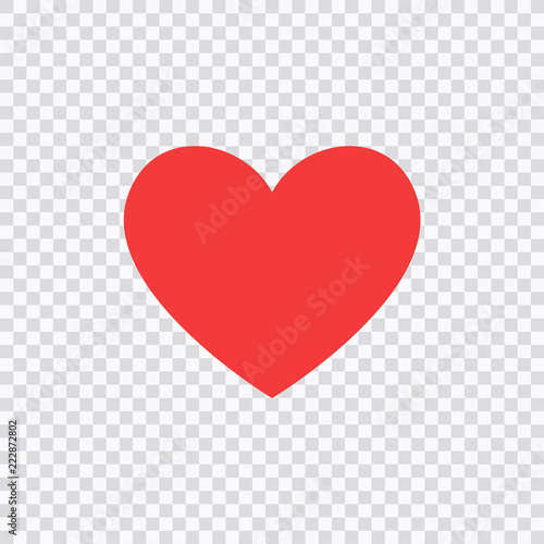 Like and Heart icon. Live stream video, chat, likes. Social nets like red heart web buttons isolated on white background. Vector illustaration.