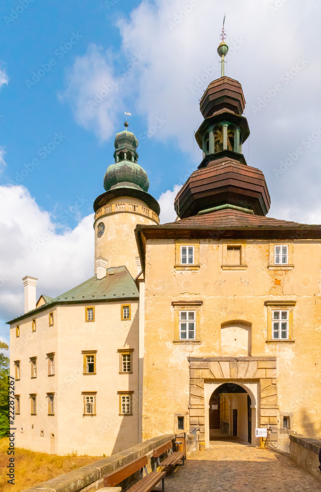 Lemberk Castle in northern Bohemia, Jablonne v Podjestedi, Czech Republic.