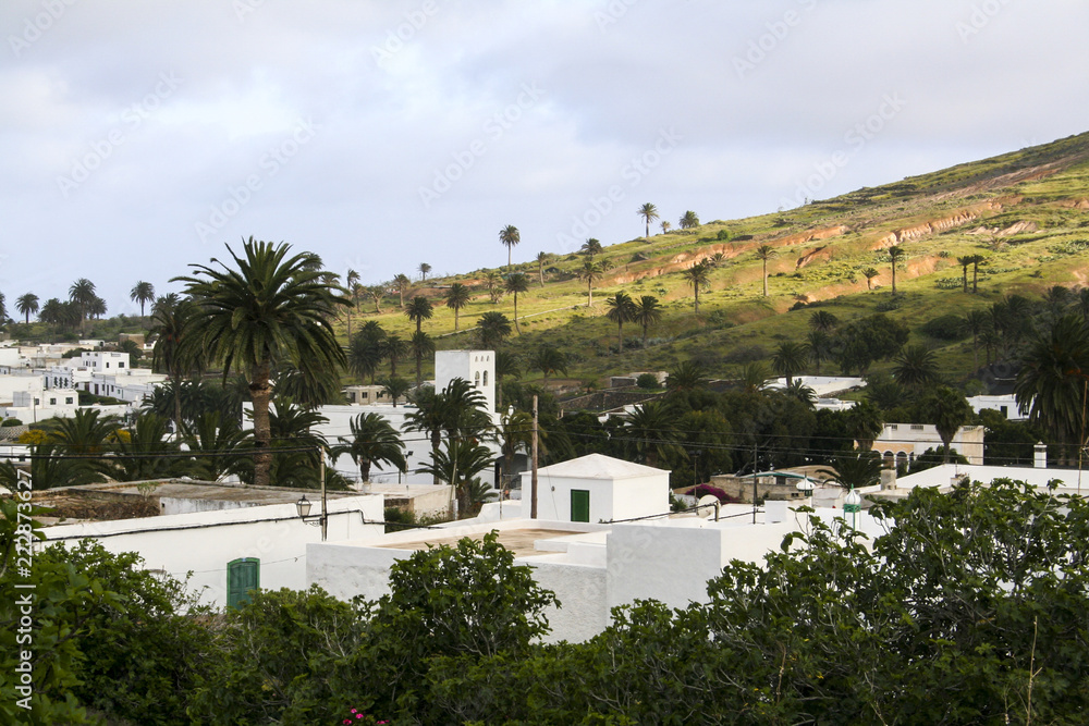 Small town on the island of Lanzarote, Canary Islands