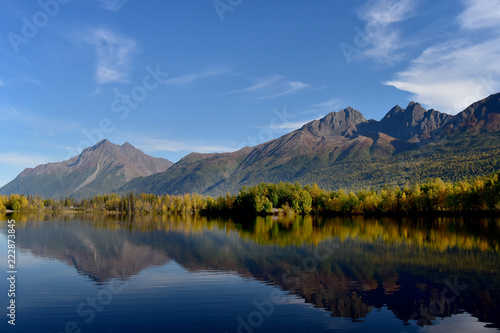 Autumn Colors at Reflections Lake, Alaska © JT Fisherman