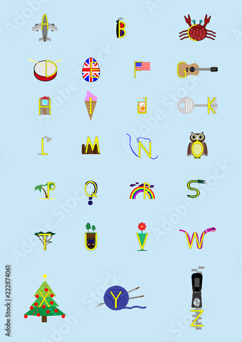 Alphabet letters with pictures