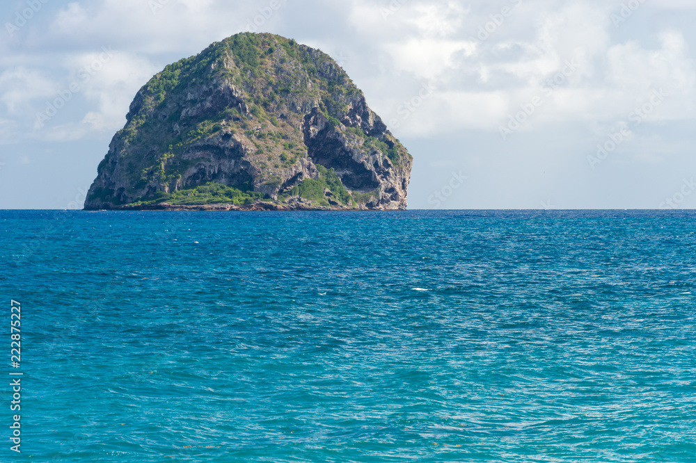 Fototapeta premium Rocher du Diamant (Diamond rock) in Martinique (July 2017)