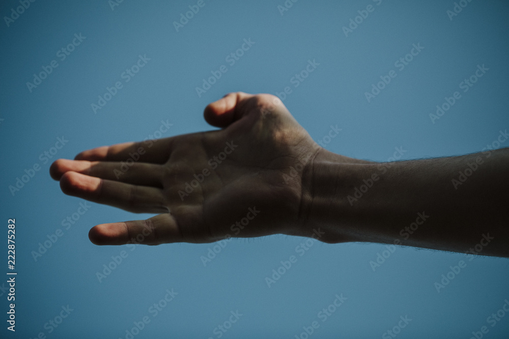 Simple hand. Reach for something