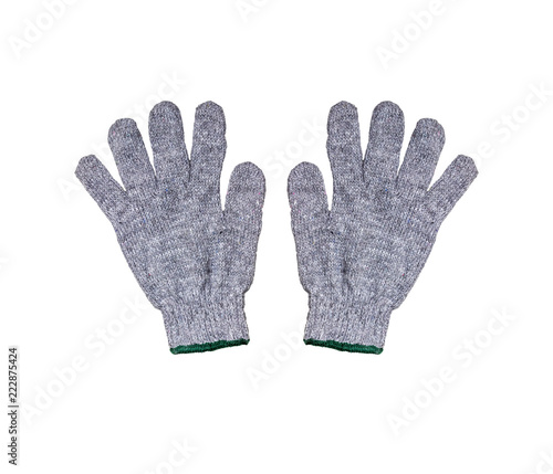 work gloves isolated on white background with clipping path.