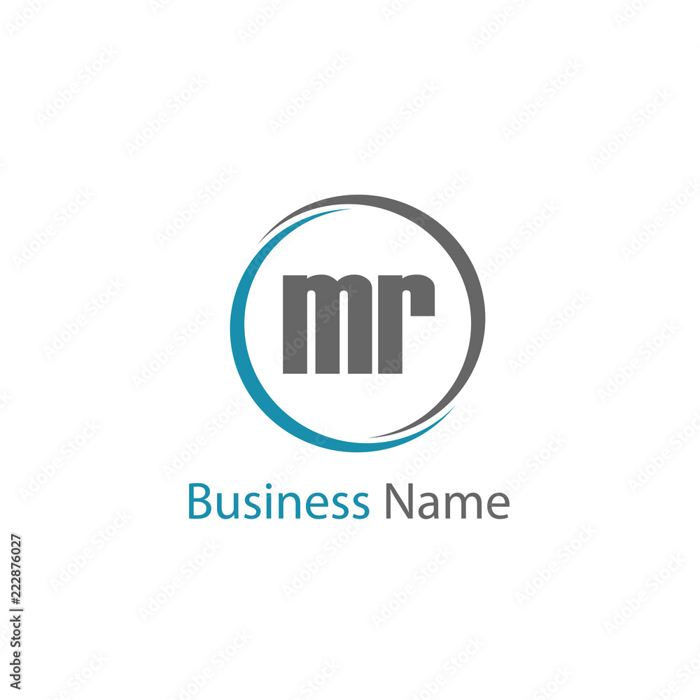 Initial Letter MR Logo Template Design Initial Letter MR Logo Template Design