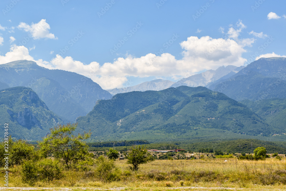 Olympus mountain range. Olympus mountain range.