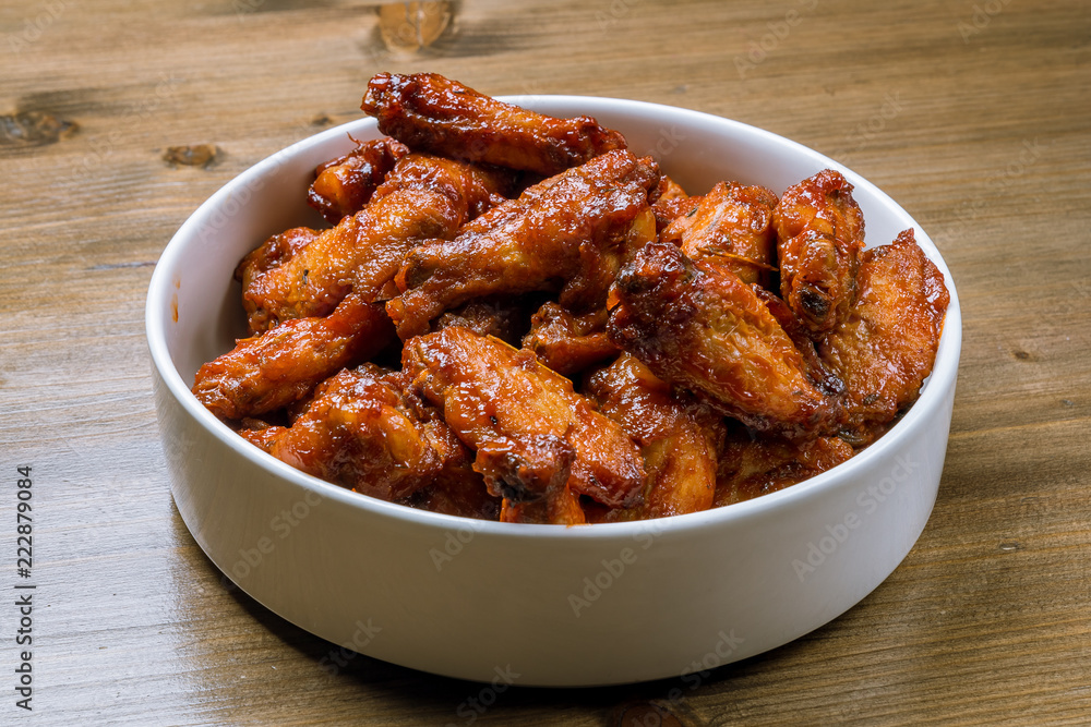 chicken wings in barbecue sauce chicken wings in barbecue sauce