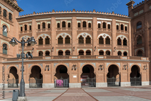 Las Ventas Bullring (Plaza de Toros de Las Ventas) situated at Plaza de torros in City of Madrid, Spain
