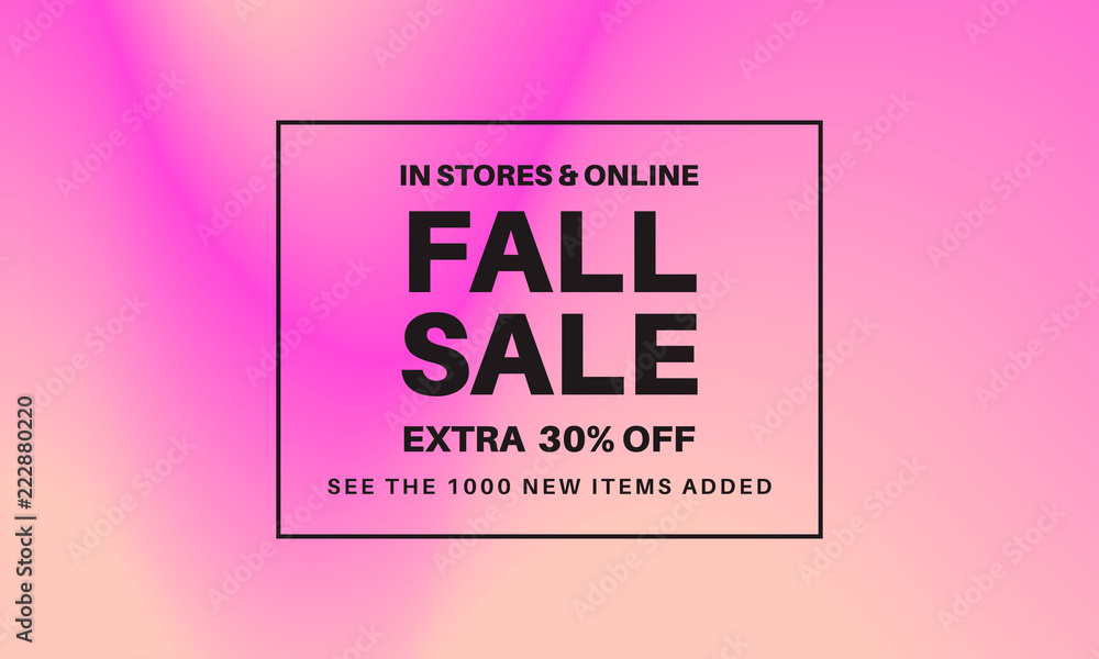 fall sale gradient banner fall sale gradient banner