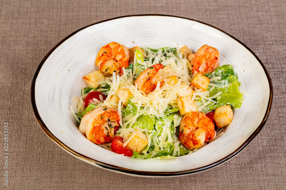 Caesar salad with prawn Caesar salad with prawn