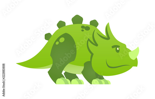 Cute little dinosaur character. Dino child mascot