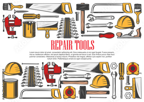 House repair tools and equipment