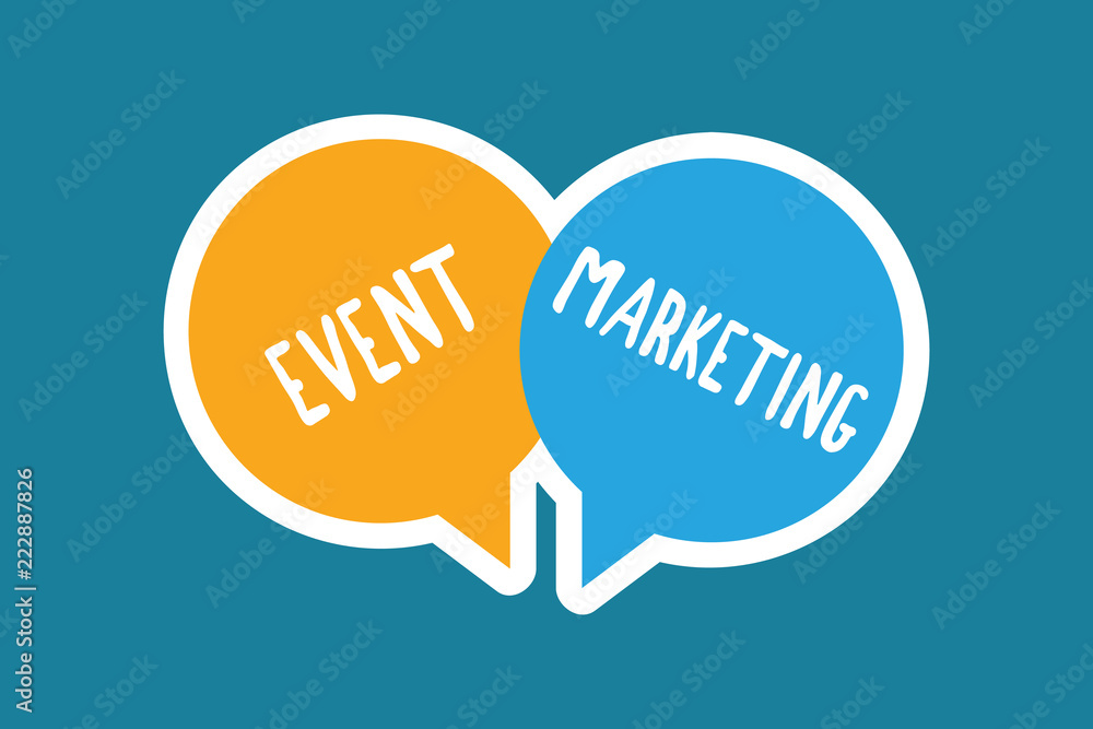 Writing note showing Event Marketing. Business photo showcasing describes process of developing display to promote product. Writing note showing Event Marketing. Business photo showcasing describes process of developing display to promote product.