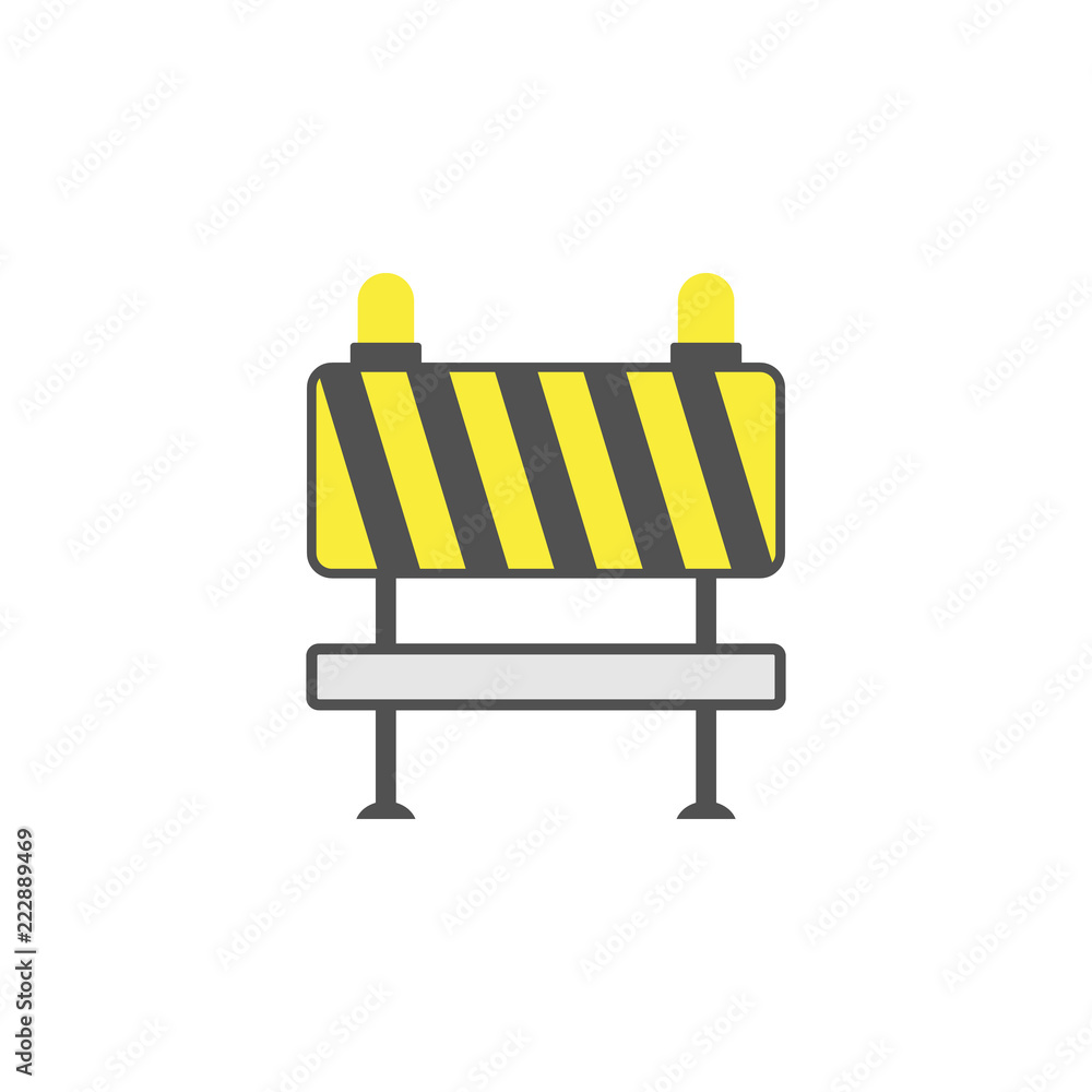 Barricade colored icon. Element of road signs and junctions icon for mobile concept and web apps. Colored Barricade can be used for web and mobile Barricade colored icon. Element of road signs and junctions icon for mobile concept and web apps. Colored Barricade can be used for web and mobile